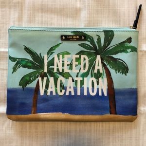 Kate Spade “I Need A Vacation” Clutch